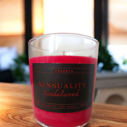 Sensuality Soy Candle - Σανδαλόξυλο