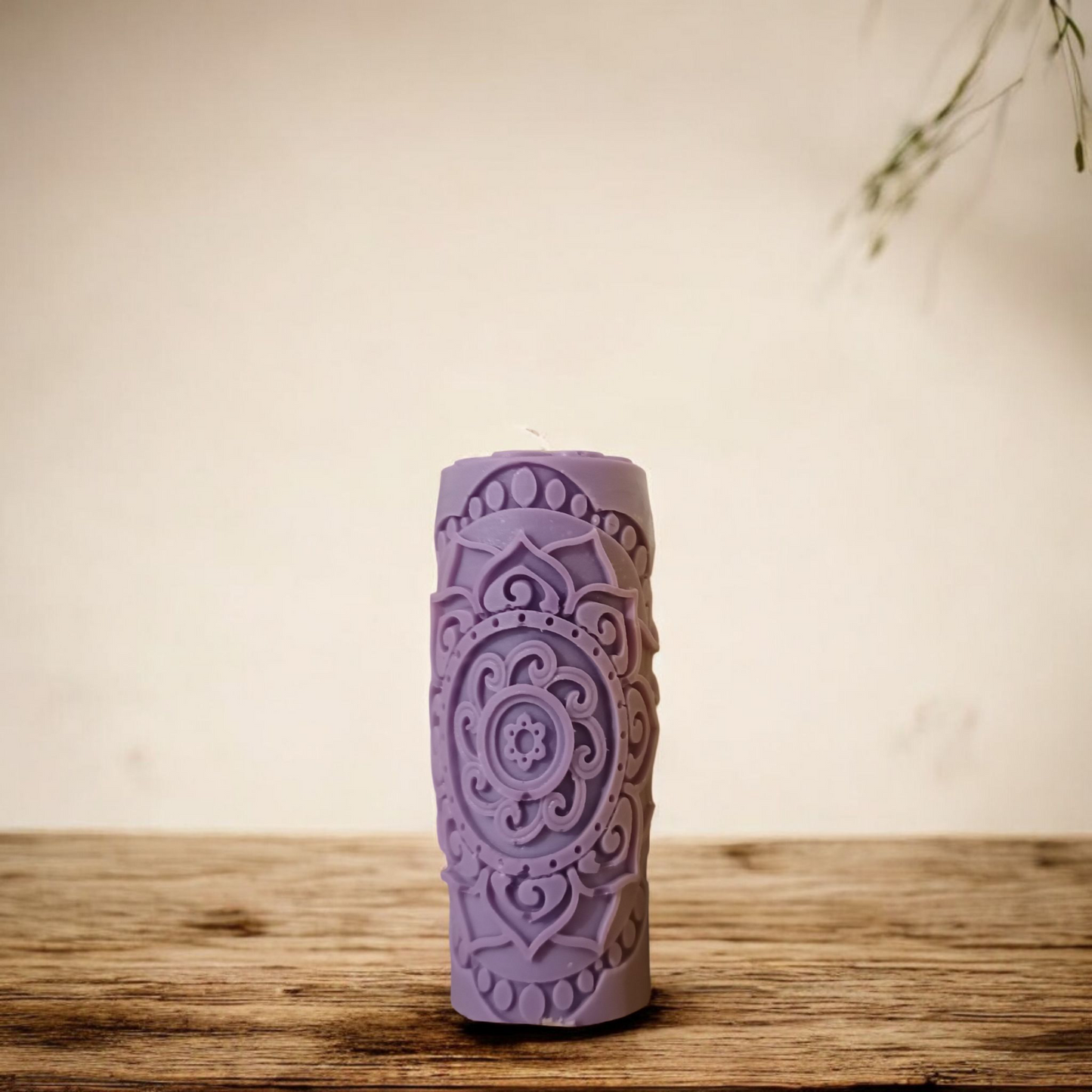 Mandala Pillar Candle – 170g