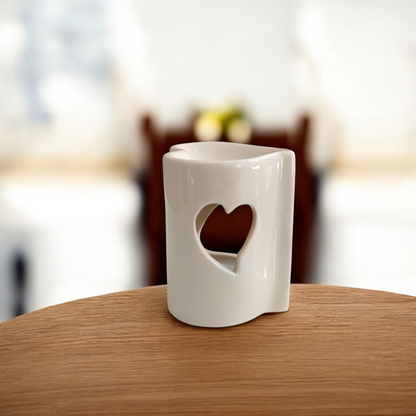 Wax burner - Ivory Heart
