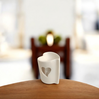 Wax burner - Ivory Heart