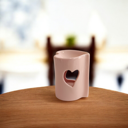 Wax burner - pink Heart
