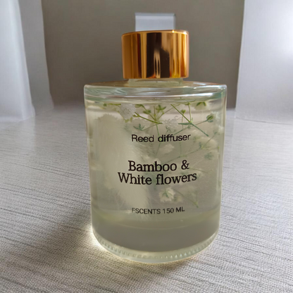 Bamboo & White Flowers Reed Diffuser – 150ml