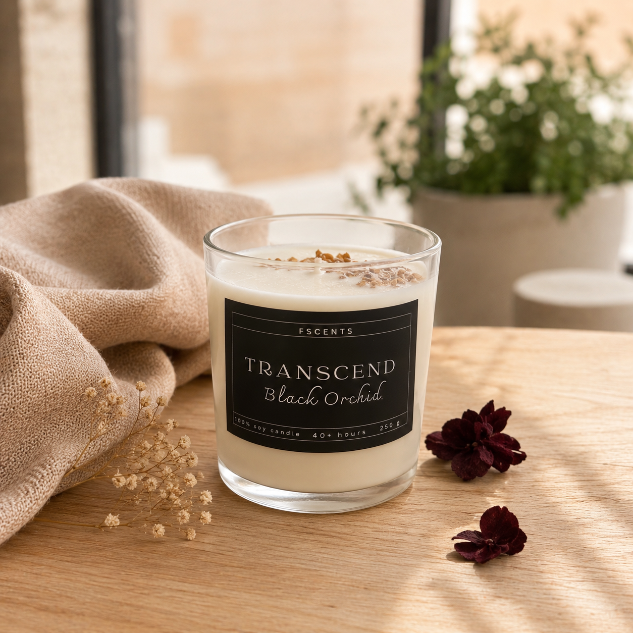 Transcend Soy Candle - Μαύρη ορχιδέα