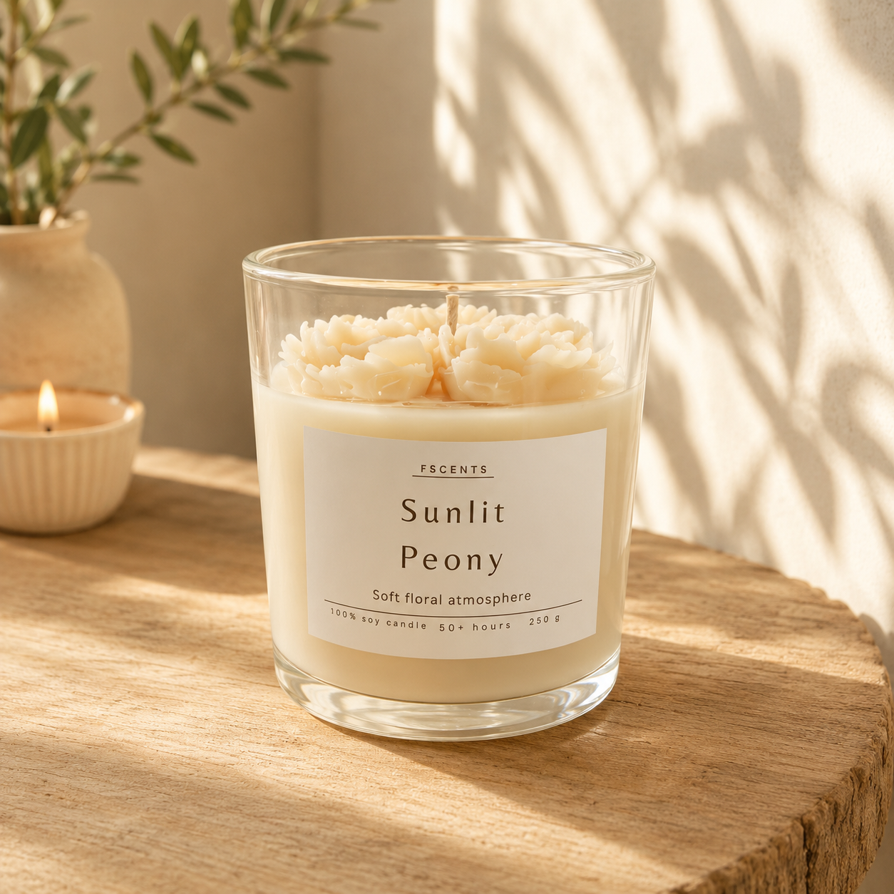 Sunlit Peony - Soy Candle