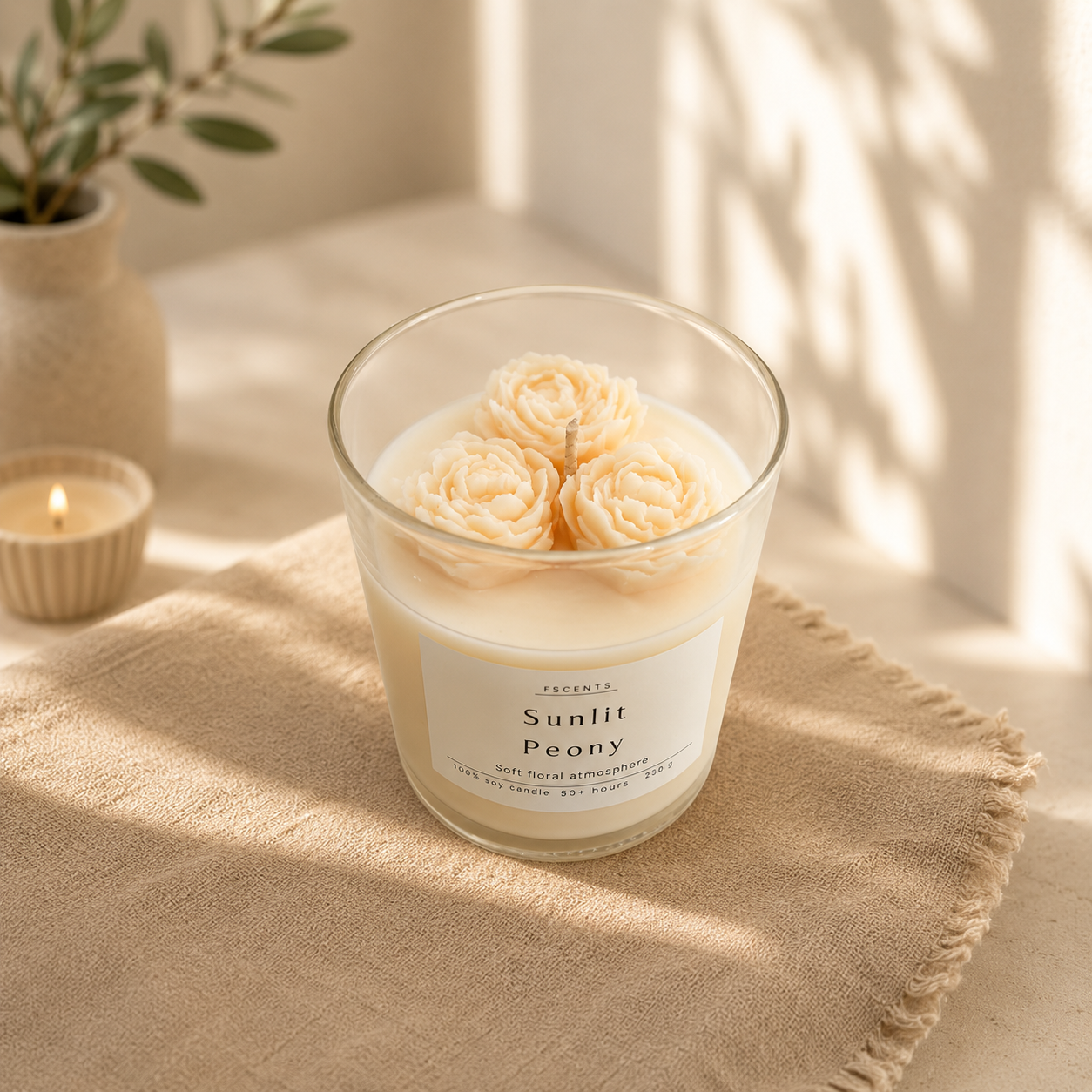 Sunlit Peony - Soy Candle