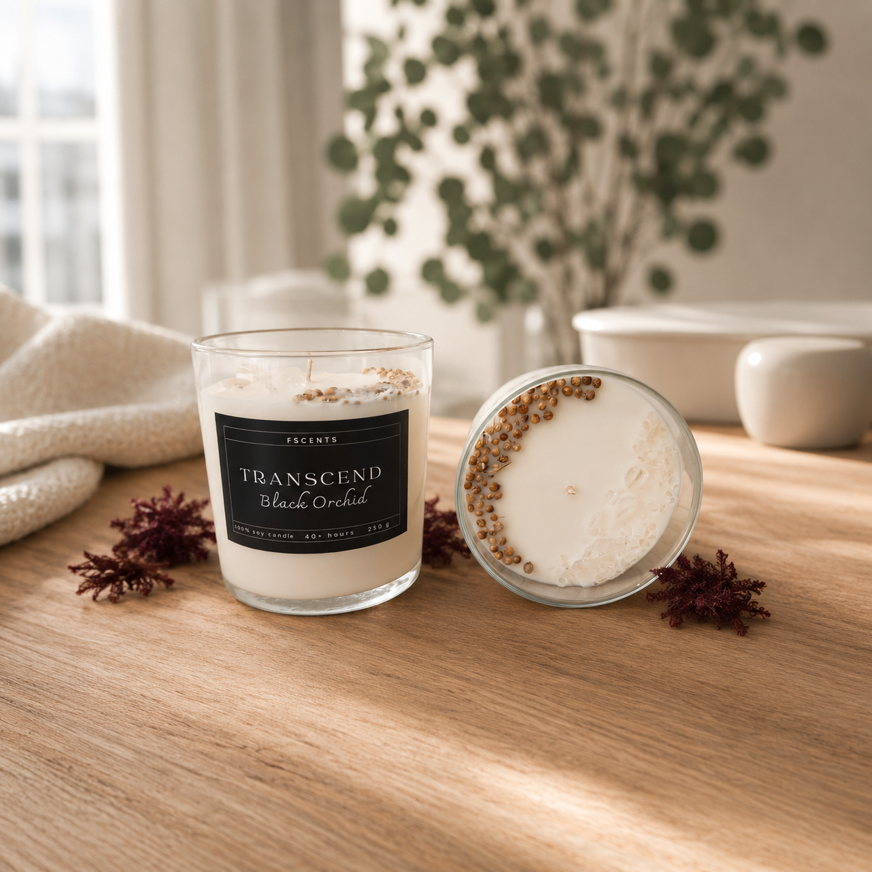 Transcend Soy Candle - Μαύρη ορχιδέα