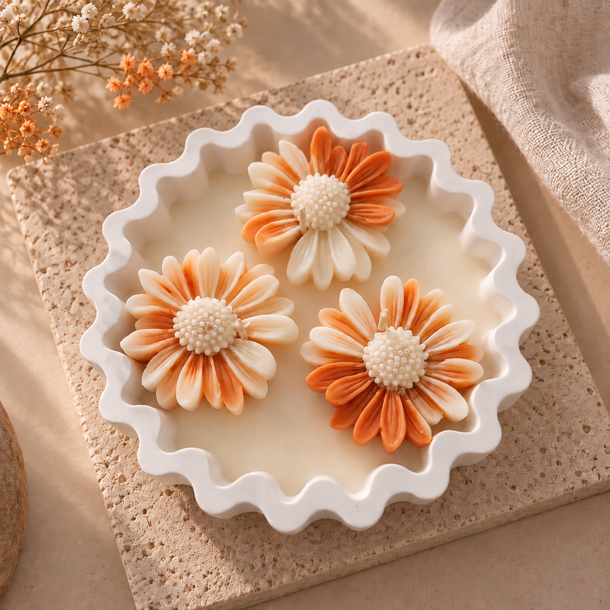 Daisy Candle