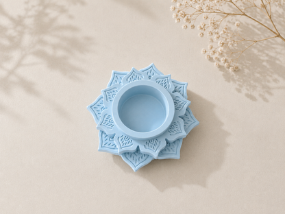 Μάνταλα Βάση Ρεσώ - Mandala Porcelain Tealight Holder