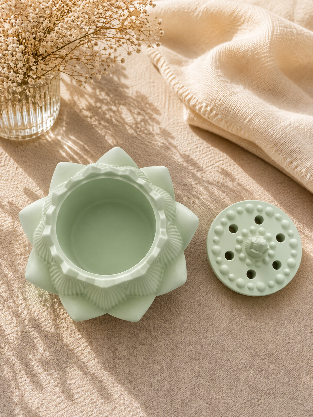 Λωτός - Lotus Porcelain Incense Holder