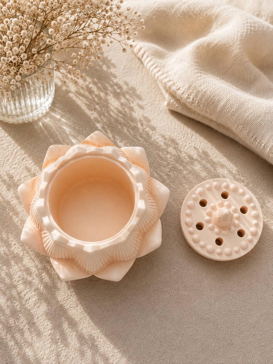 Λωτός - Lotus Porcelain Incense Holder