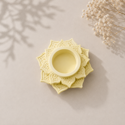 Μάνταλα Βάση Ρεσώ - Mandala Porcelain Tealight Holder