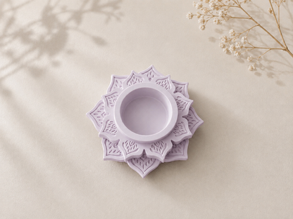 Μάνταλα Βάση Ρεσώ - Mandala Porcelain Tealight Holder