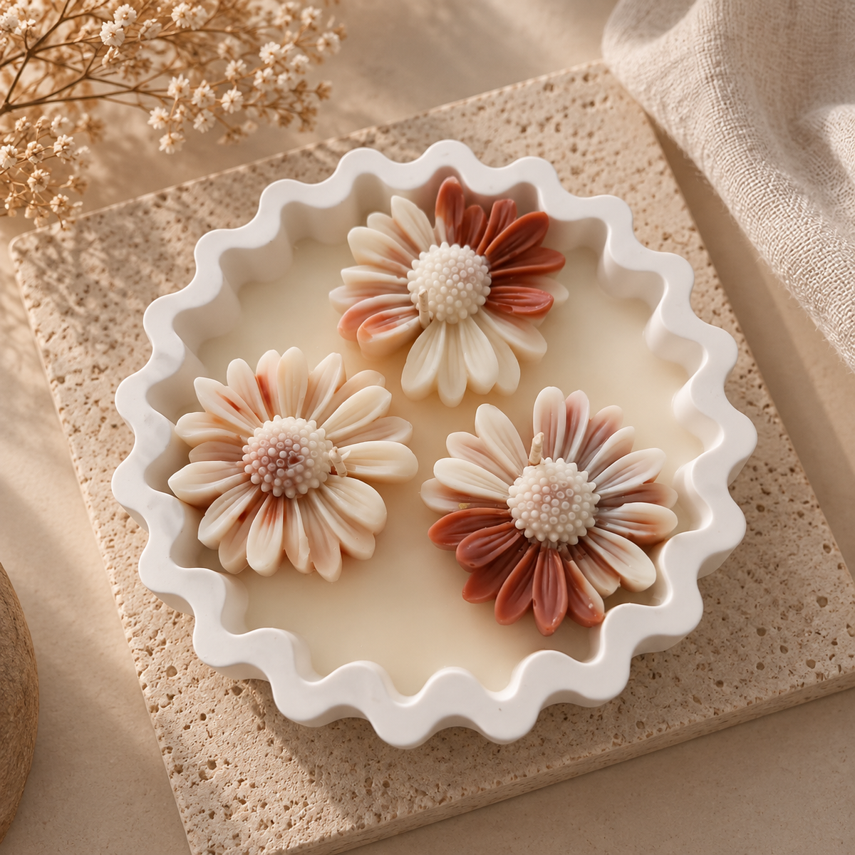 Daisy Candle